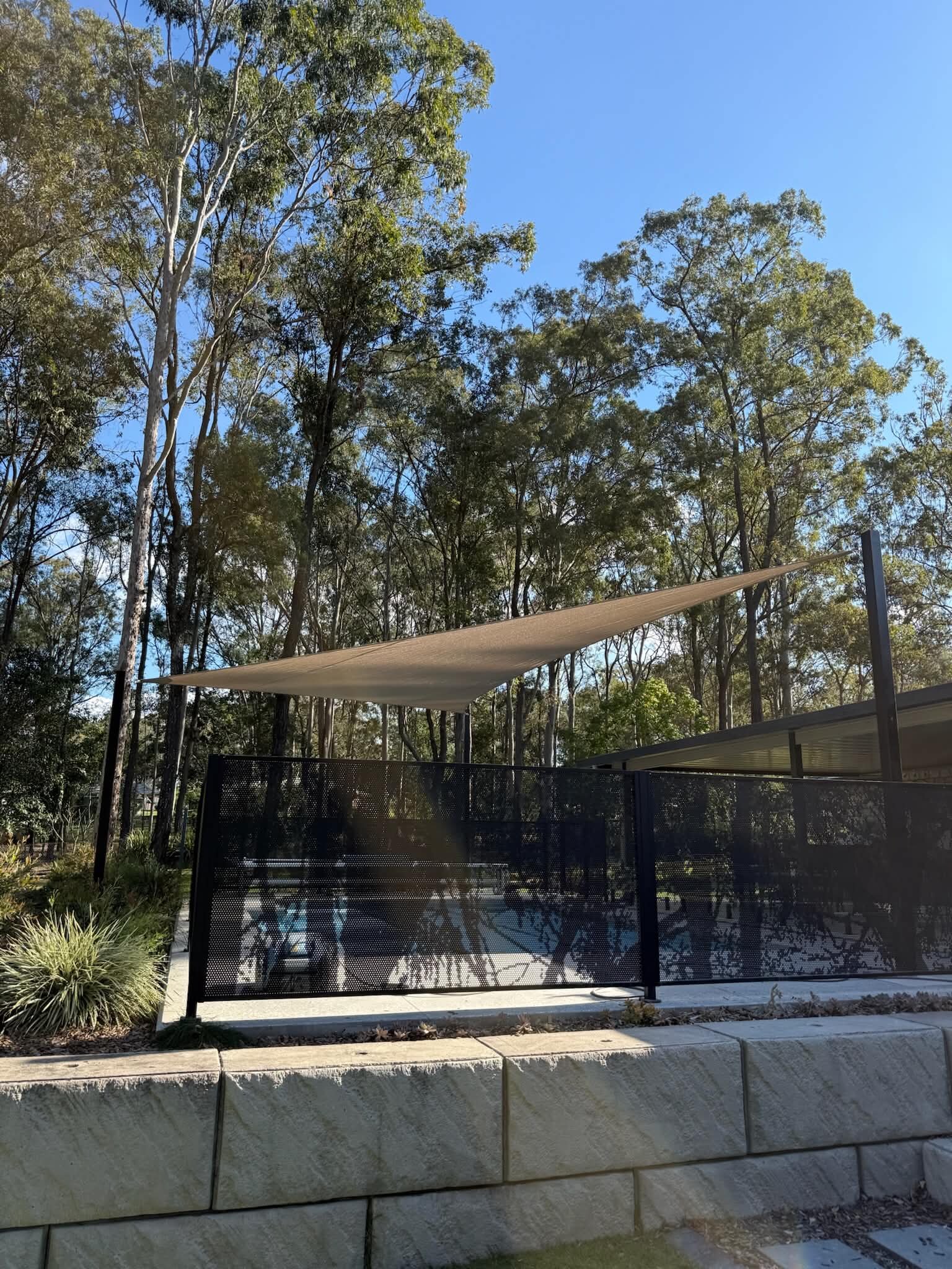 Shade Sail over pool #8