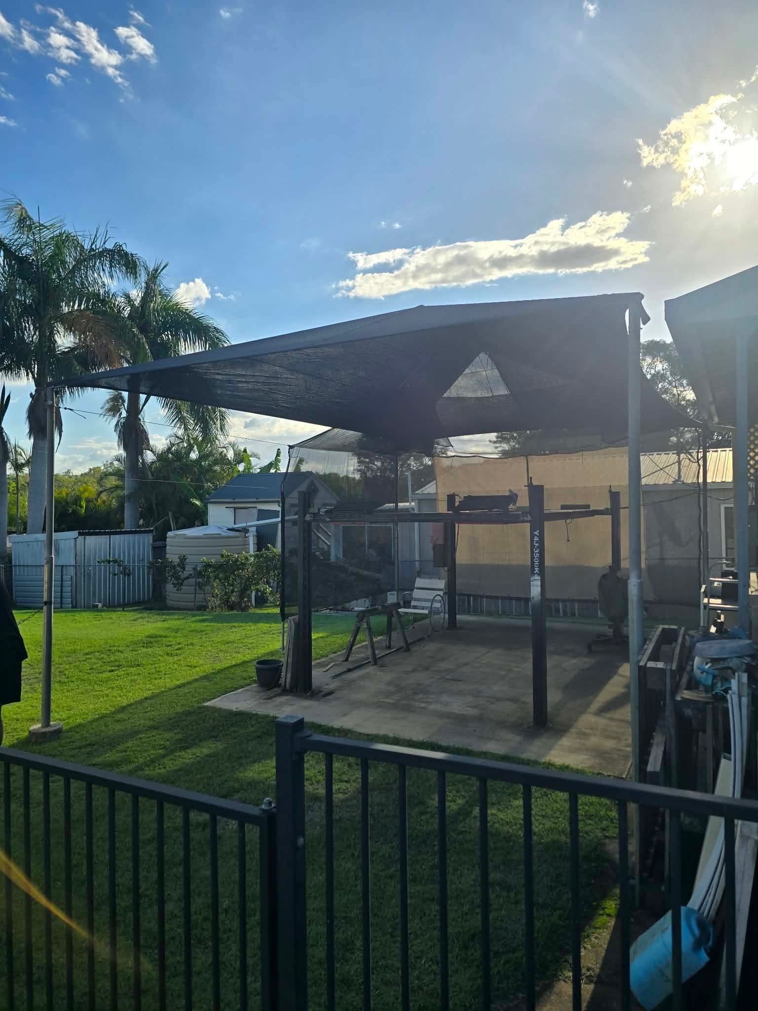 Shade Sail in Backyard #1.1