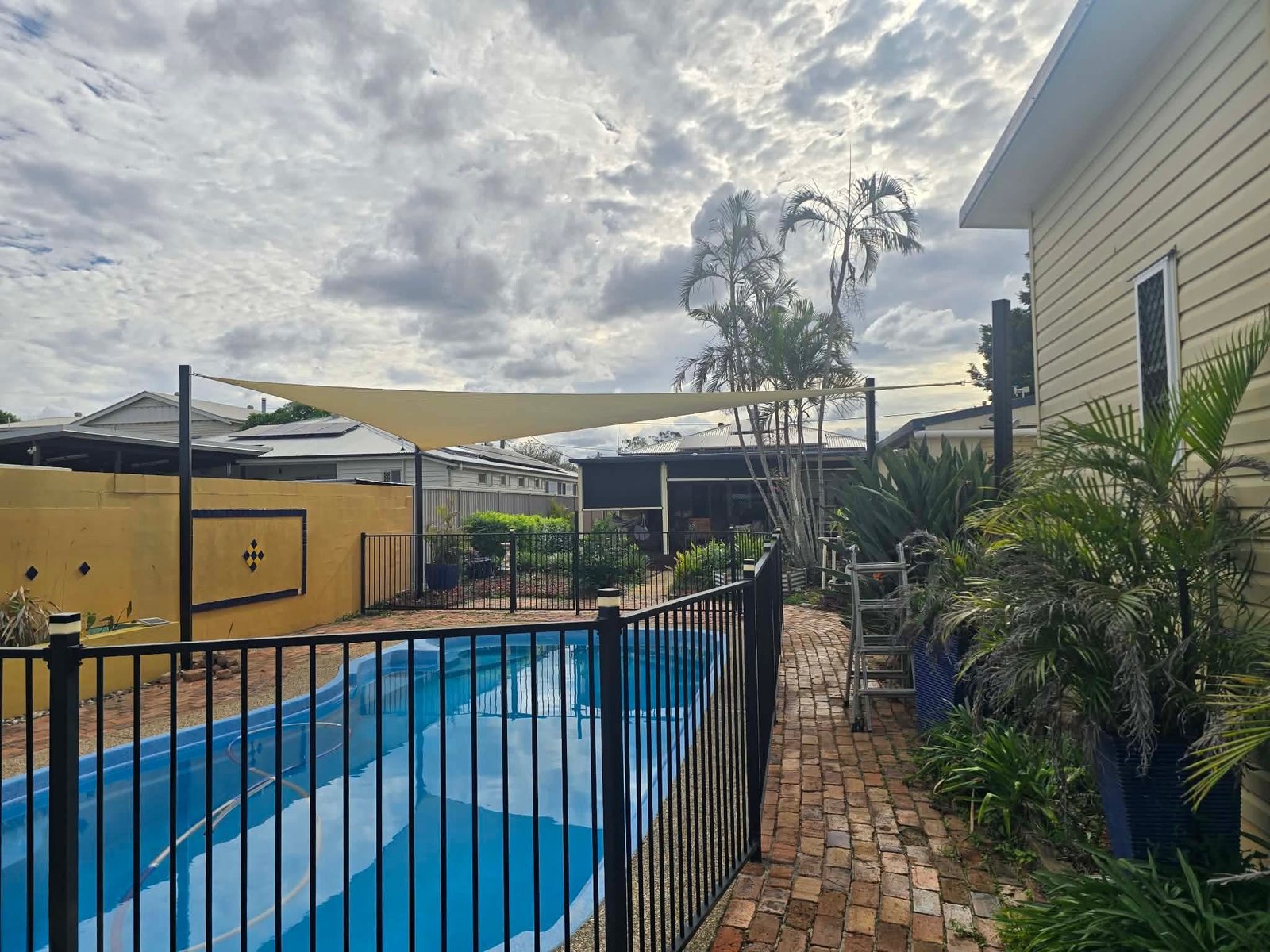 Shade Sail over pool #11.3