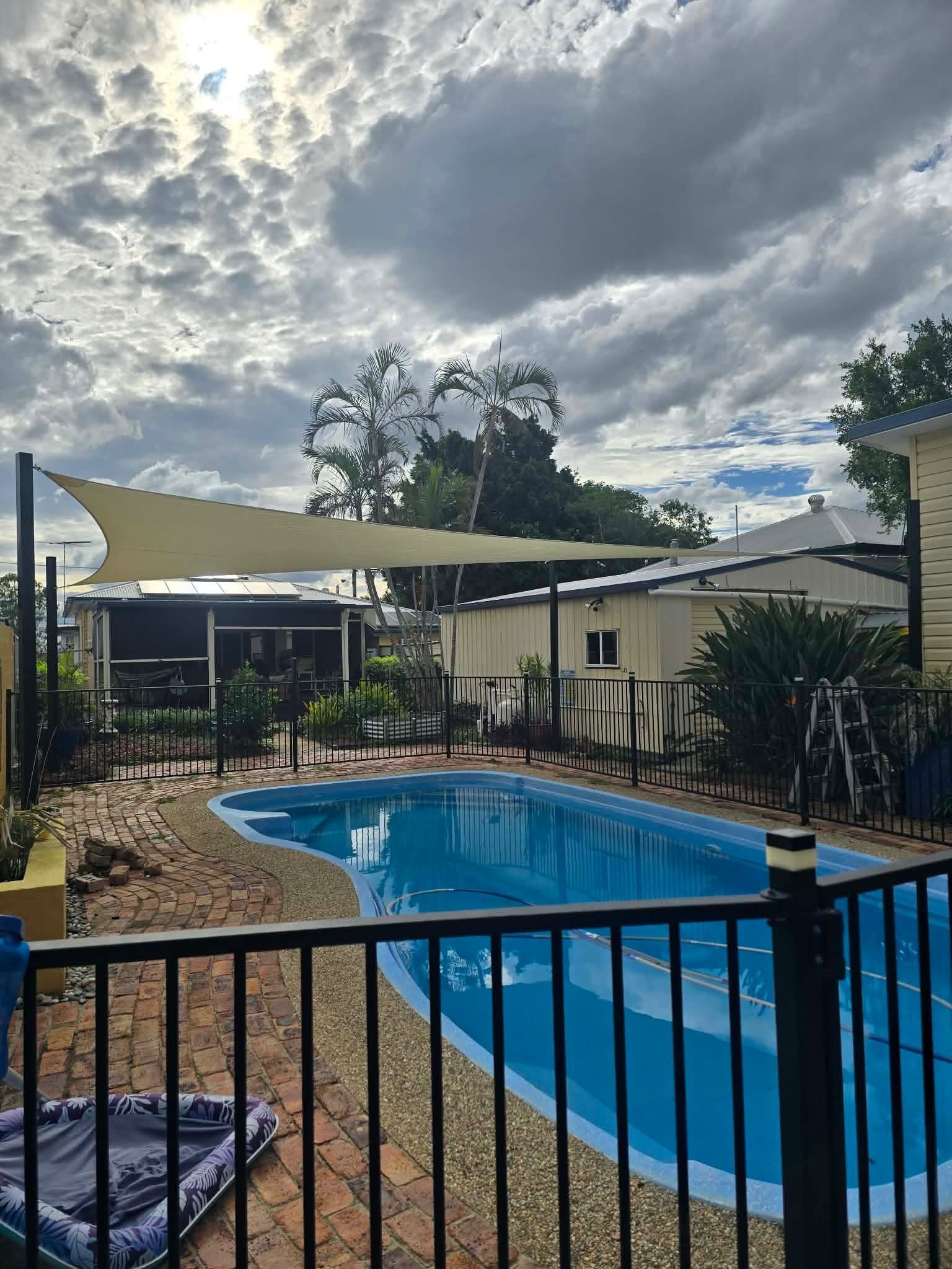 Shade Sail over pool #11.2