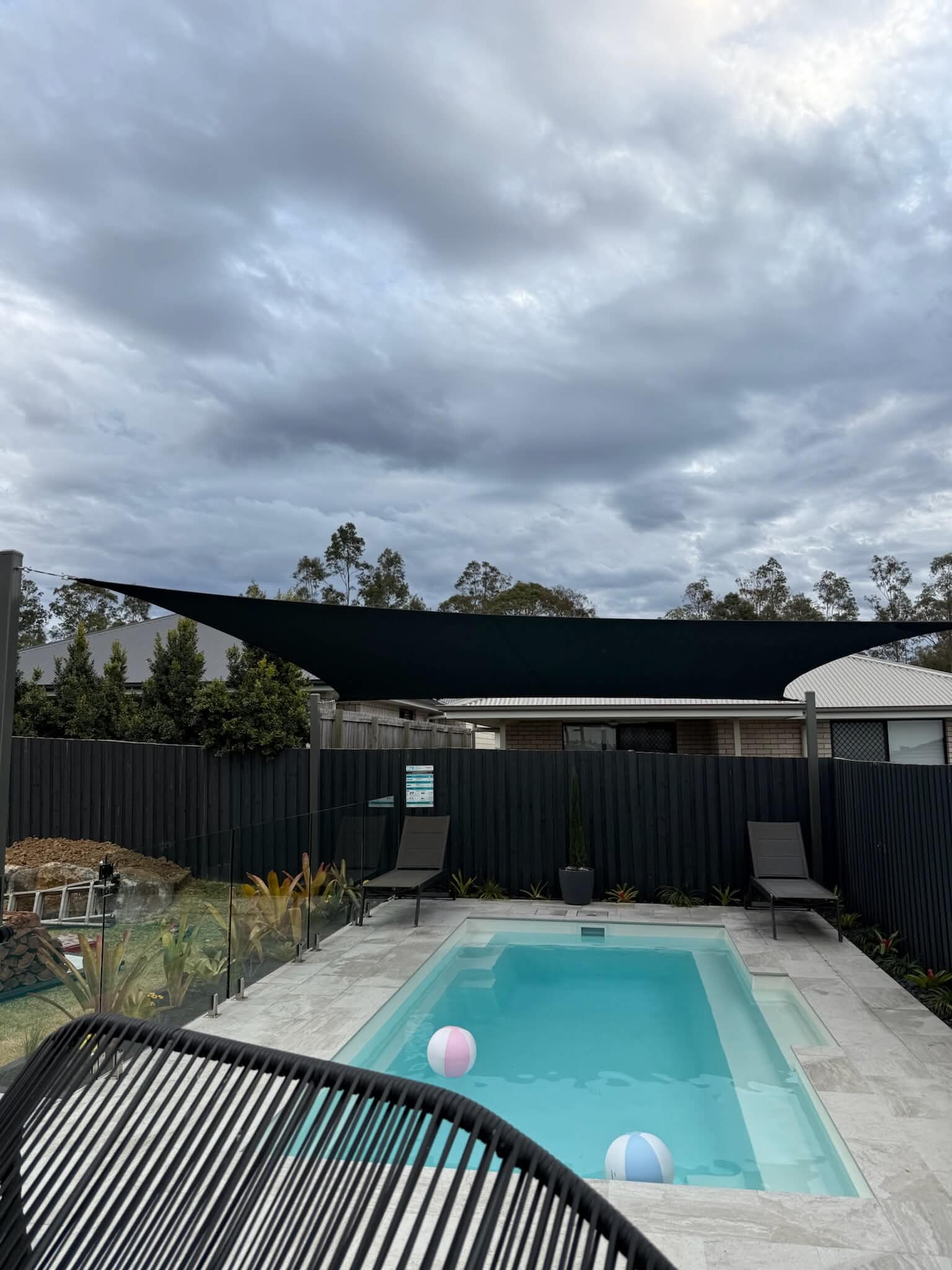 Shade Sail over pool #12.1