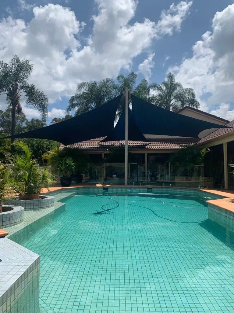 Shade Sail over pool #7