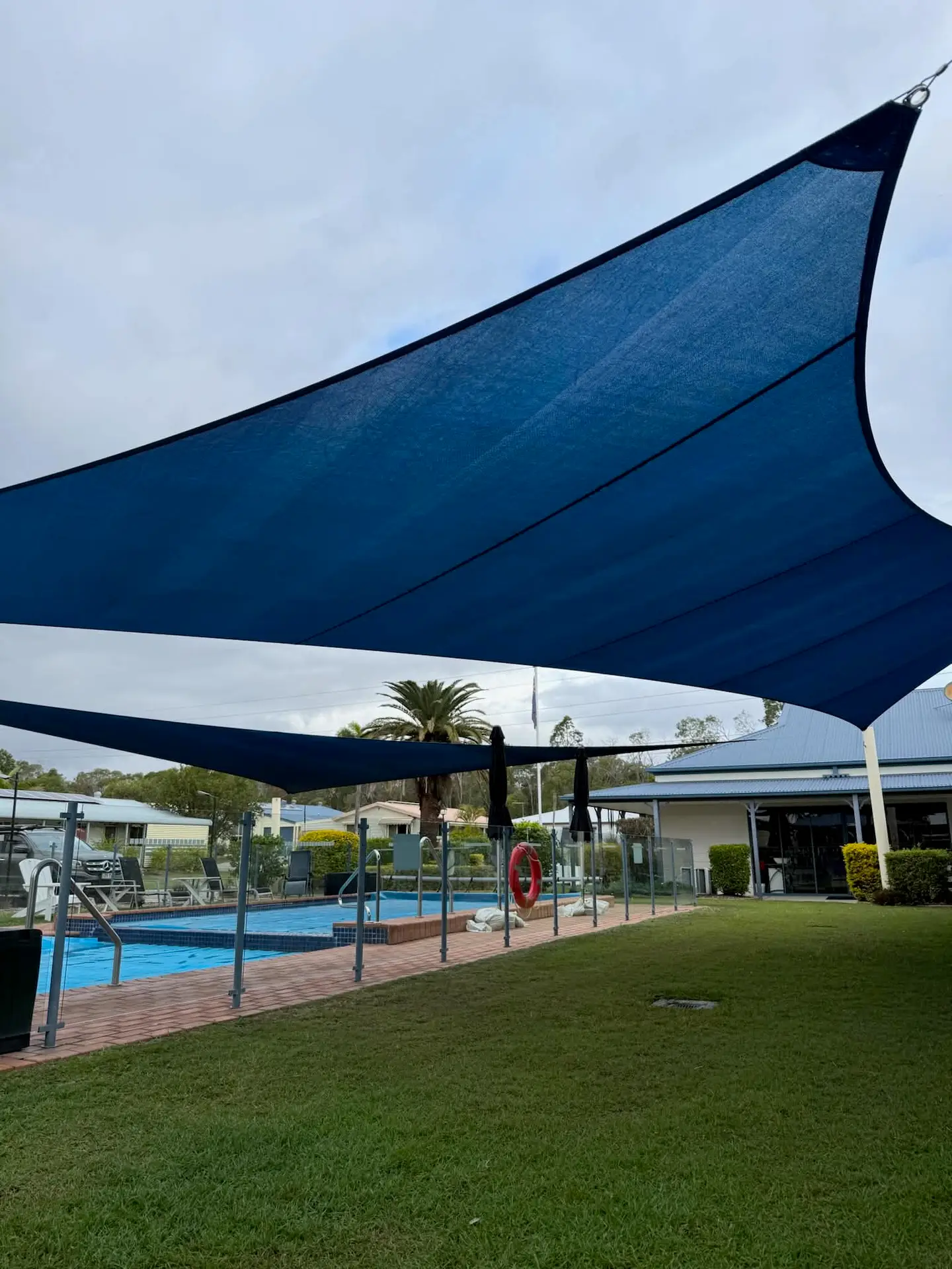 Shade Sail next to pool #1.1