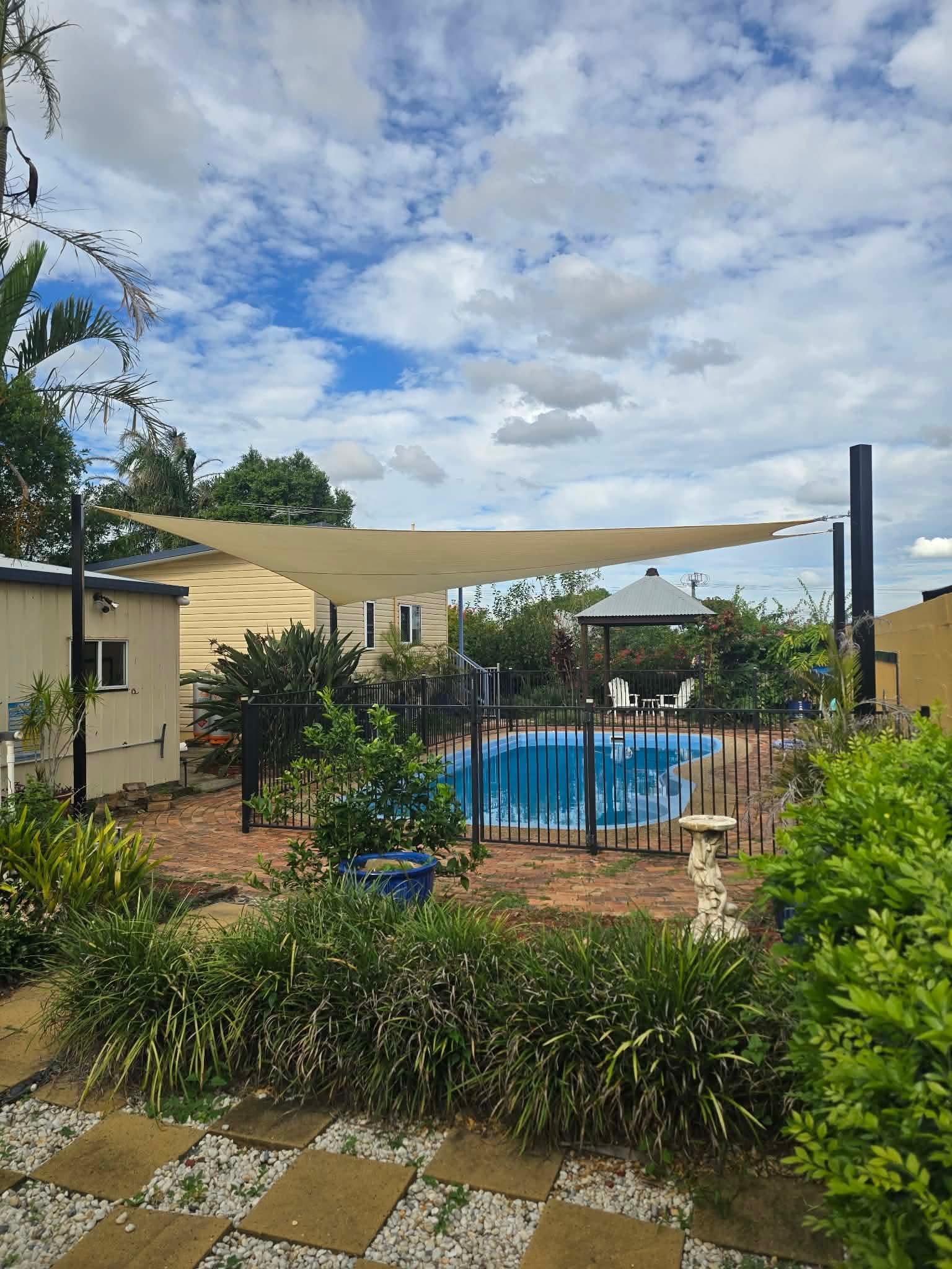 Shade Sail over pool #11