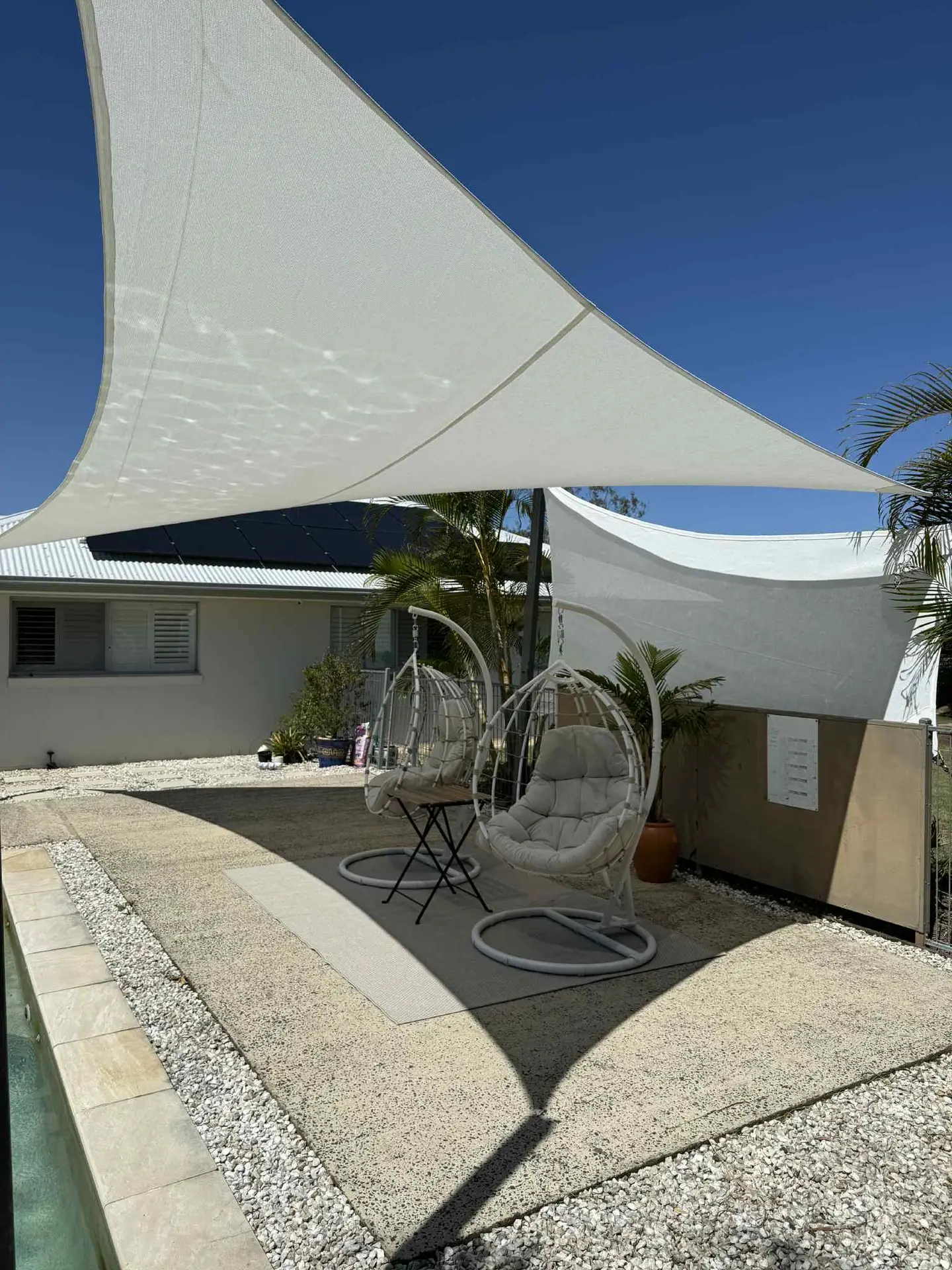 Shade Sail over pool #7.1