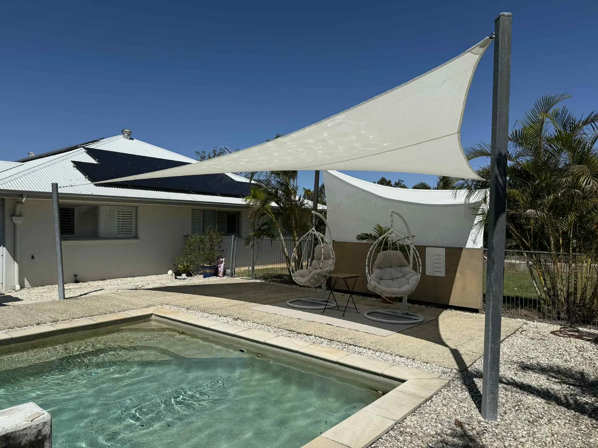 Shade Sail over pool #4