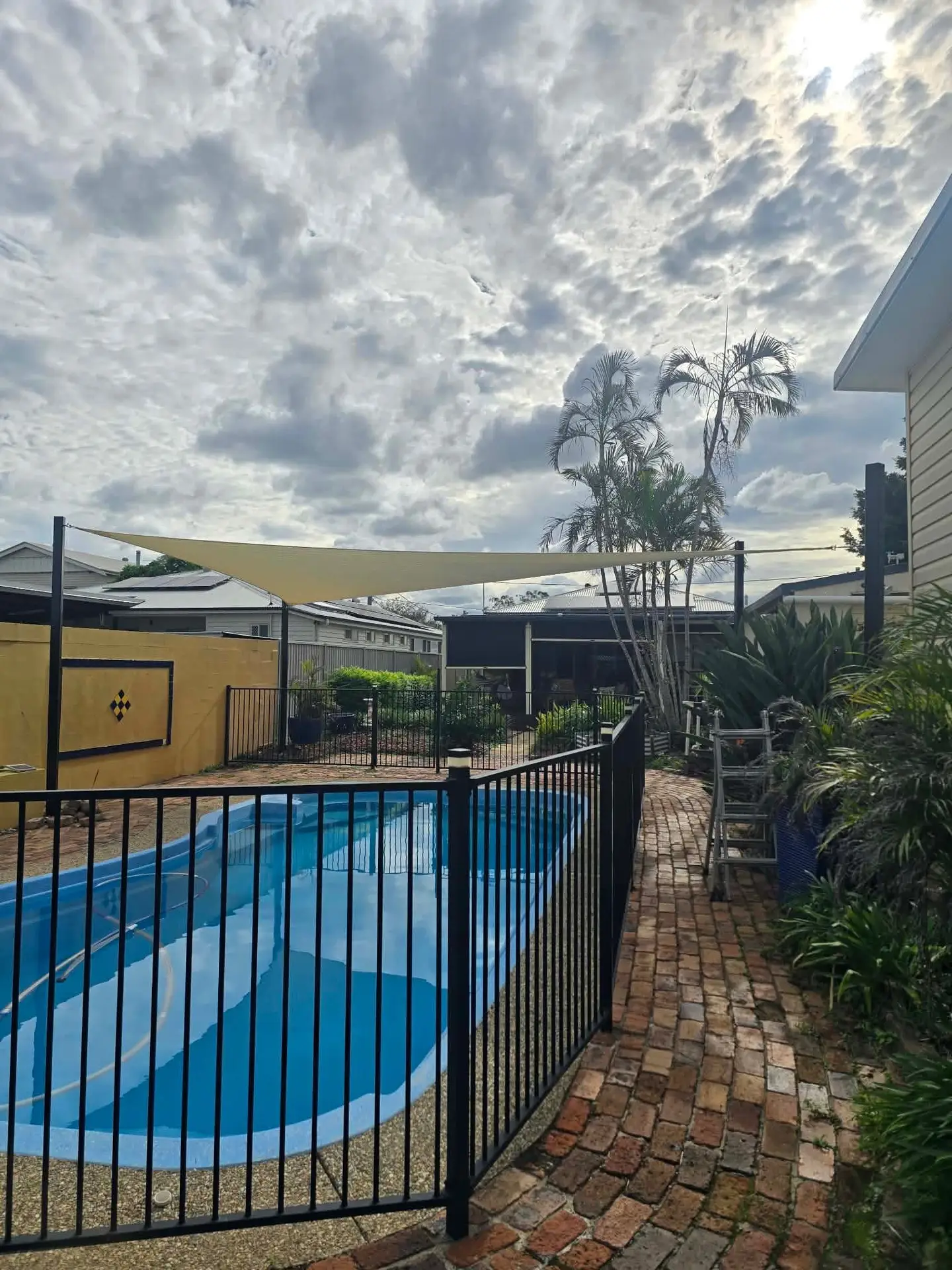Shade Sail over pool #3