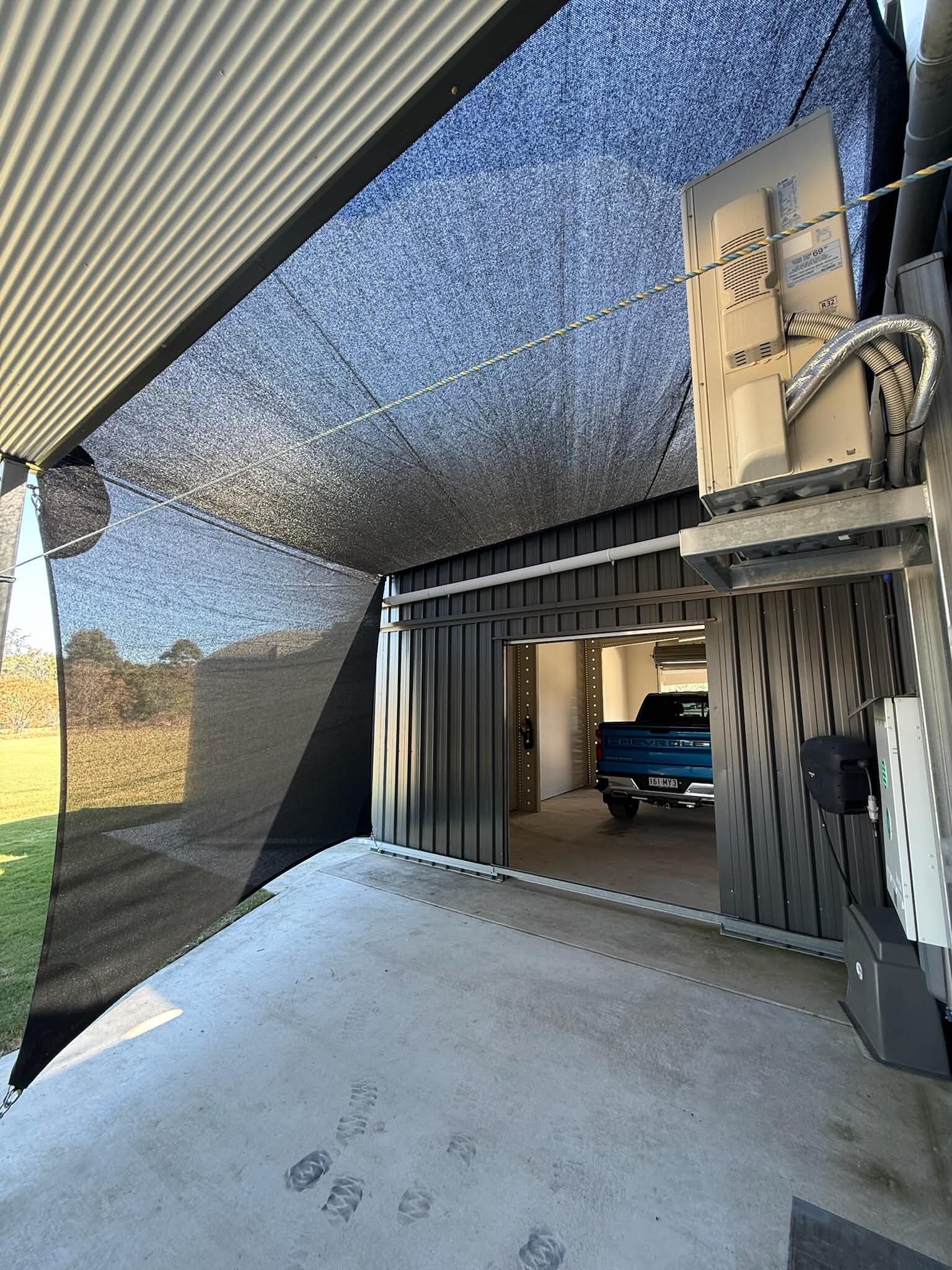 Shade Sail & Wall
