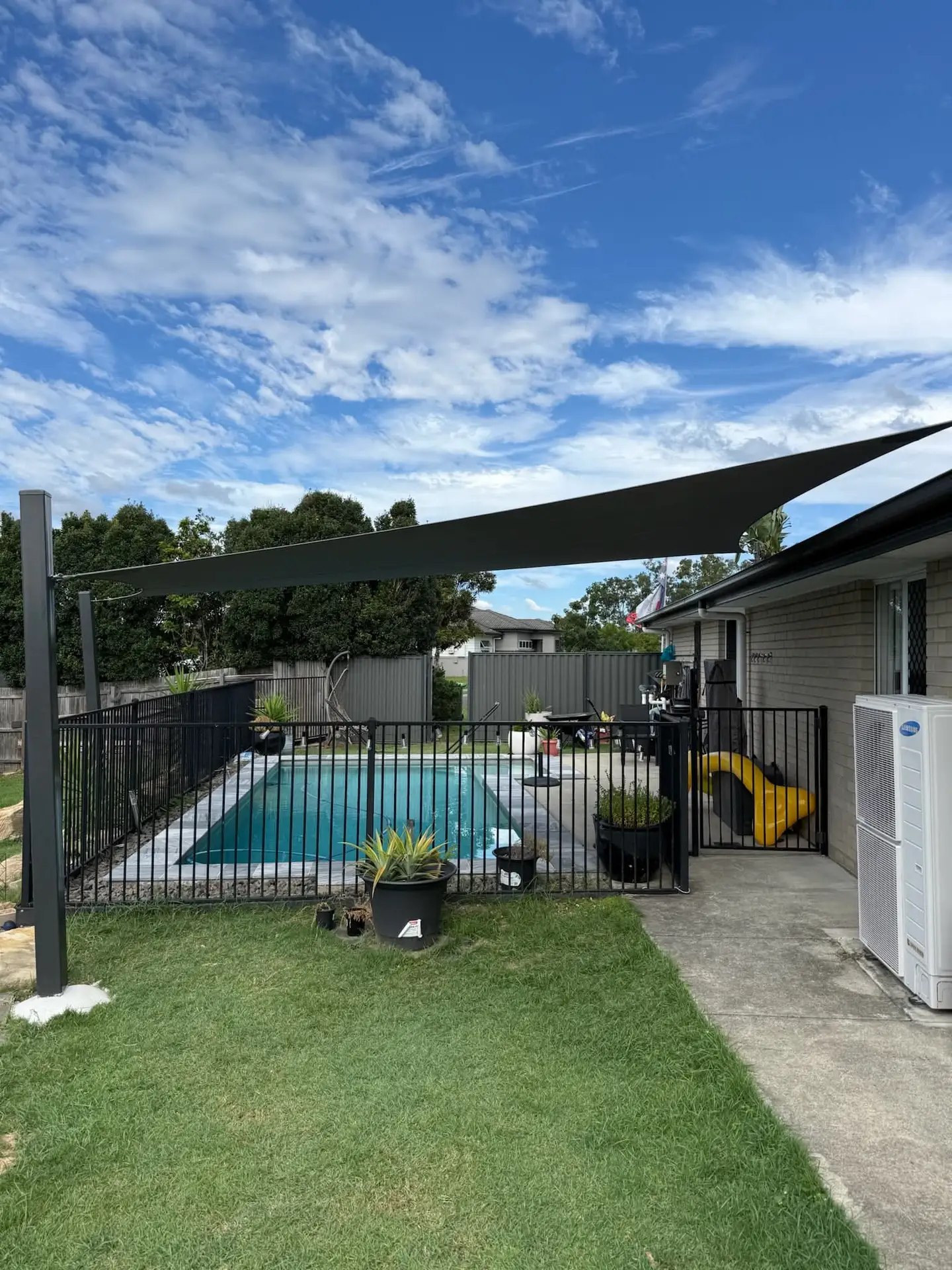 Shade Sail over pool #10