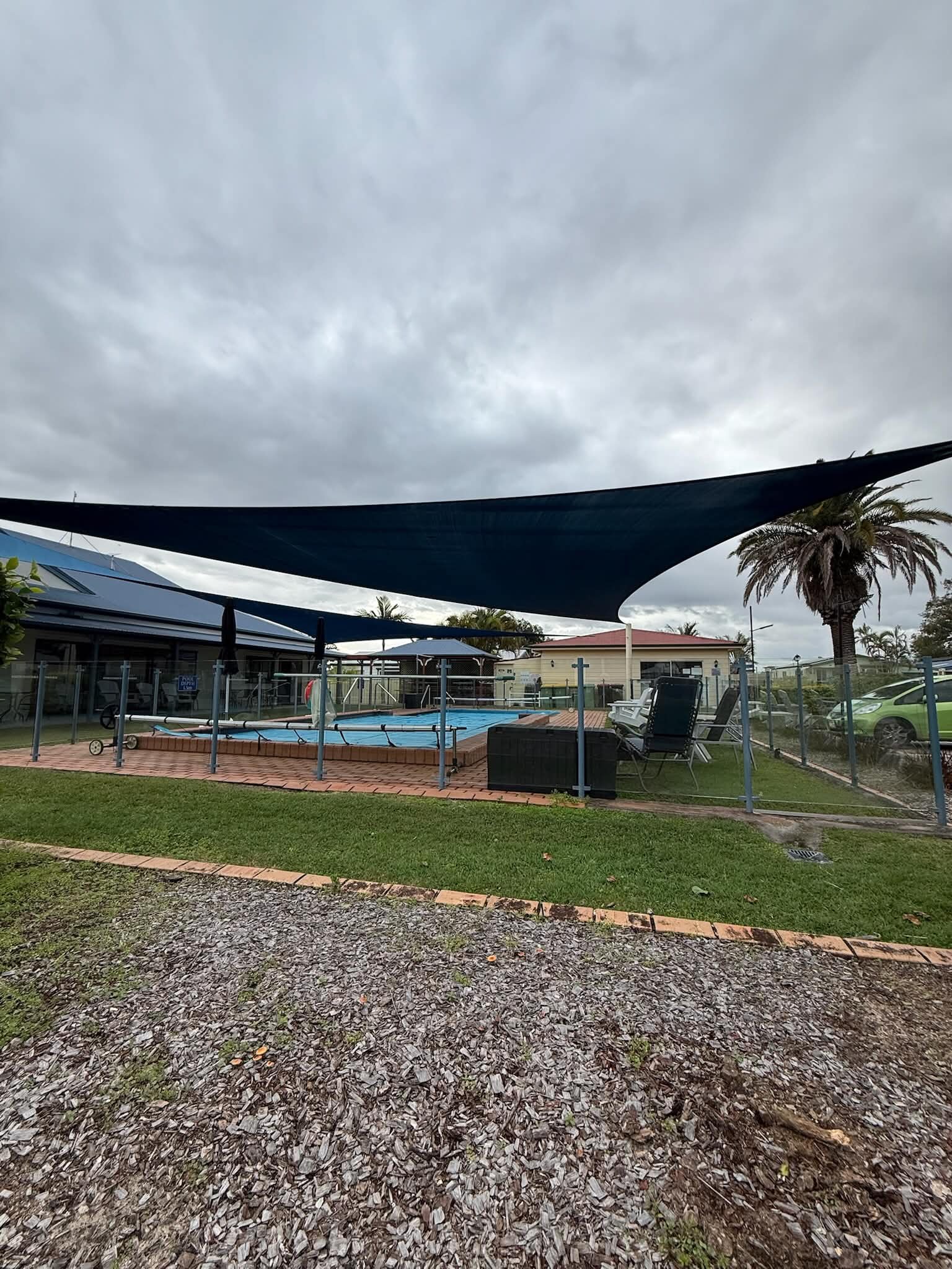 Shade Sail over pool #9