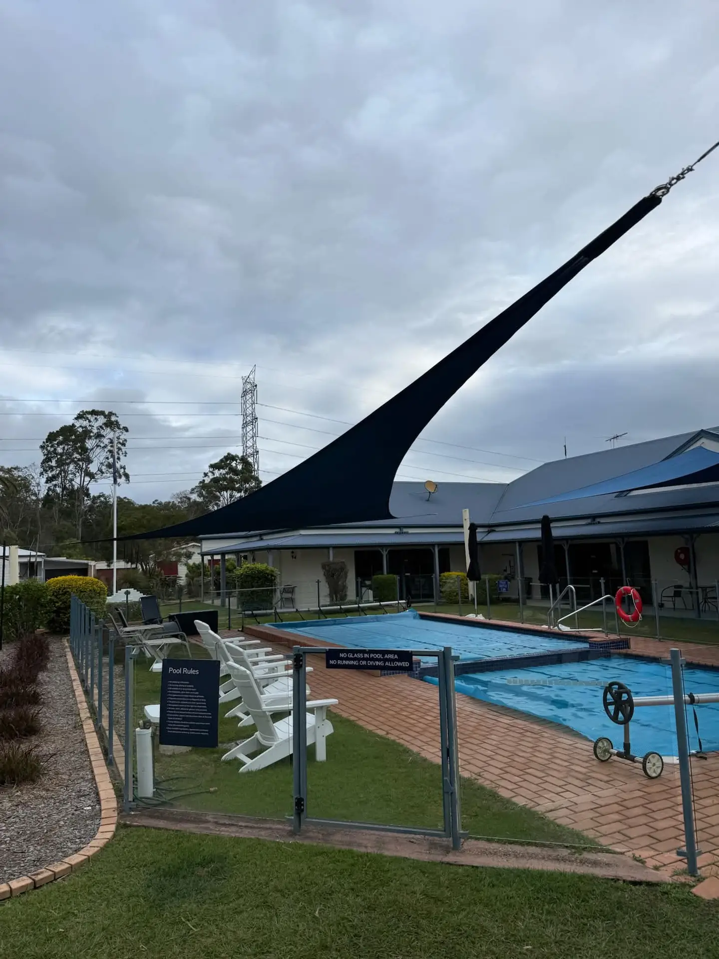 Shade Sail over pool #8